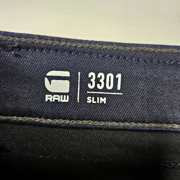 G-Star Raw Men's 3301 Slim Fit Jeans size 36/30 - Picture 11 of 12